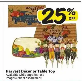 Weis Markets Harvest décor or table top offer