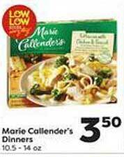 Weis Markets Marie callender's dinners offer