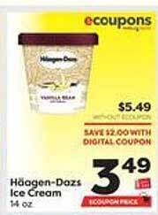 Weis Markets Häagen-dazs ice cream offer