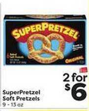 Weis Markets Superpretzel soft pretzels offer
