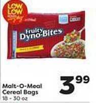 Weis Markets Malt-o-meal cereal bags offer