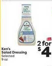 Weis Markets Ken's salad dressing offer