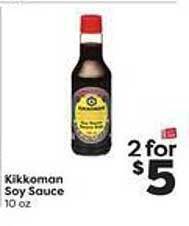 Weis Markets Kikkoman soy sauce offer