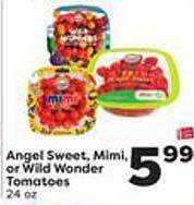 Weis Markets Angel sweet, mimi, or wild wonder tomatoes offer