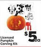 Weis Markets Licensed pumpkin carving kit offer