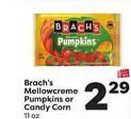Weis Markets Brach's mellowcreme pumpkins or candy corn offer