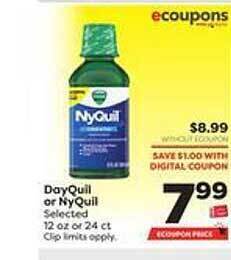 Weis Markets Dayquil or nyquil offer