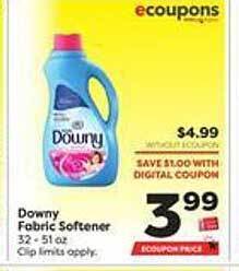 Weis Markets Downy fabric softener offer
