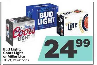 Weis Markets Bud light, coors light or miller lite offer
