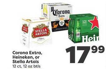 Weis Markets Corona extra, heineken, or stella artois offer