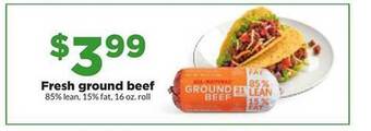 Hy-Vee Fresh ground beef offer