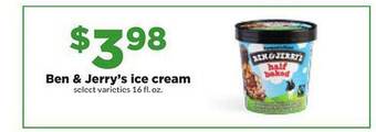 Hy-Vee Ben & jerry's ice cream offer