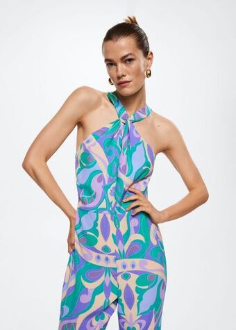 Mango Fluid printed jumpsuit offer