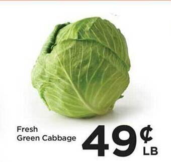 Foods Co Fresh green cabbage offer