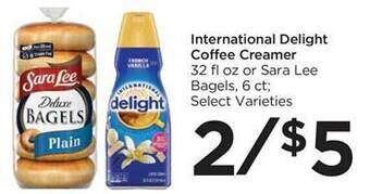 Foods Co International delight coffee creamer offer