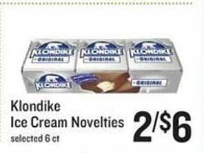 Lowes Foods Klondike ice cream novelties offer