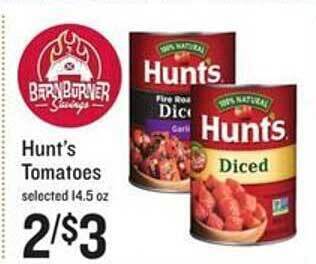 Lowes Foods Hunt's tomatoes offer
