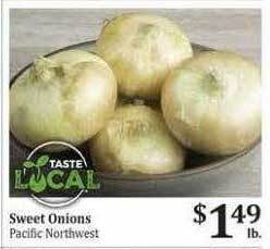 Rosauers Sweet onions offer