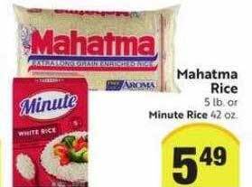 Mahatma rice or minute rice