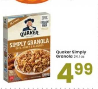 Albertsons Quaker simply granola offer