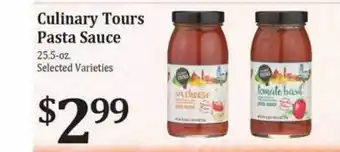 Rosauers Culinary tours pasta sauce offer