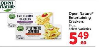 Safeway Open nature entertaining crackers offer