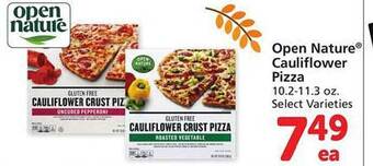 Safeway Open nature cauliflower pizza offer
