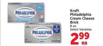 Safeway Kraft philadelphia cream cheese brick offer