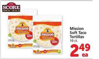 Safeway Mission soft taco tortillas offer