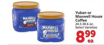 Safeway Yuban or maxwell house coffee offer