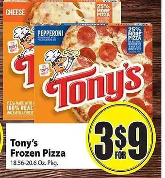 Food Giant Tony's frozen pizza offer