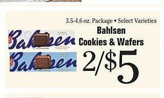 Morton Williams Bahlsen cookies & wafers offer