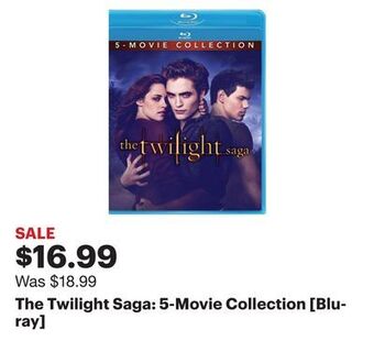 Best Buy The twilight saga: 5-movie collection [blu-ray] offer