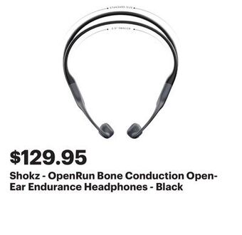 Best Buy Shokz - openrun bone conduction open-ear endurance headphones - black offer