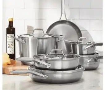 Macy's Calphalon premier stainless steel 11-pc. cookware set offer