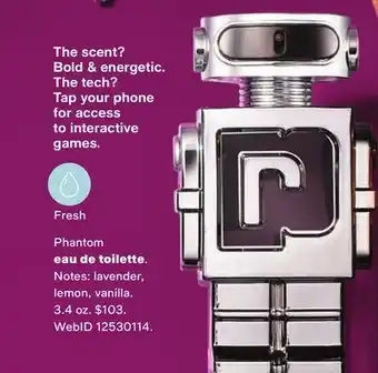 Paco rabanne men's phantom refillable eau de toilette spray, 5.1-oz