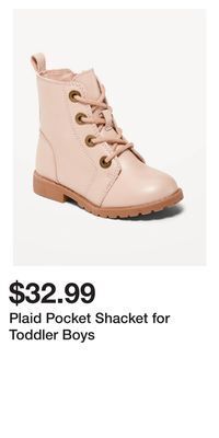 Old Navy Plaid pocket shacket for toddler boys offer