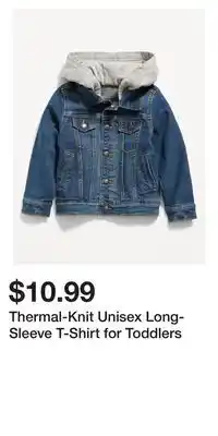 Old Navy Thermal-knit unisex long-sleeve t-shirt for toddlers offer