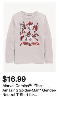 Old Navy Marvel comics™ "the amazing spider-man" gender-neutral t-shirt for kids offer