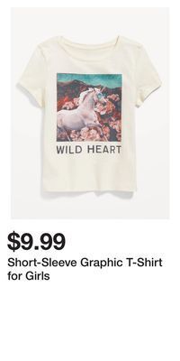Old Navy Short-sleeve graphic t-shirt for girls offer