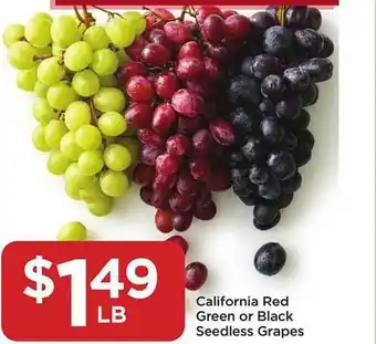 Food 4 Less California red green or black seedless grapes offer
