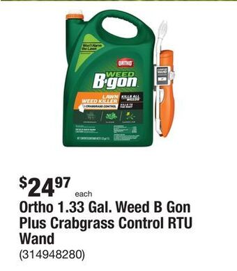 The Home Depot Ortho 1.33 gal. weed b gon plus crabgrass control rtu wand offer