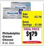 No Frills Supermarkets Philadelphia cream cheese offer
