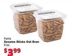 Ferris sesame sticks oat bran