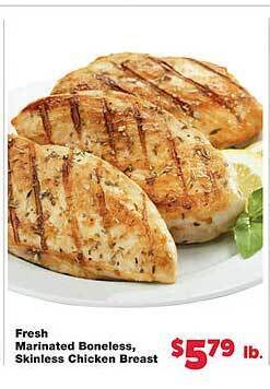 No Frills Supermarkets Fresh marinated boneless, skinless chicken breast offer
