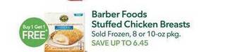 Publix Barber foods stuffed chicken breasts offer