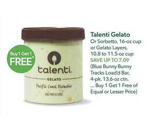 Publix Talenti gelato offer