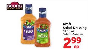 Safeway Kraft salad dressing offer