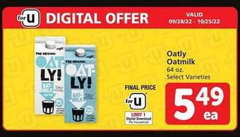 Safeway Oatly oatmilk offer