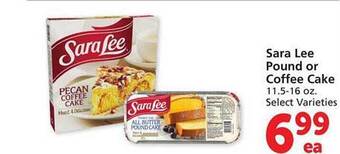 Safeway Sara lee pound or coffee cake offer